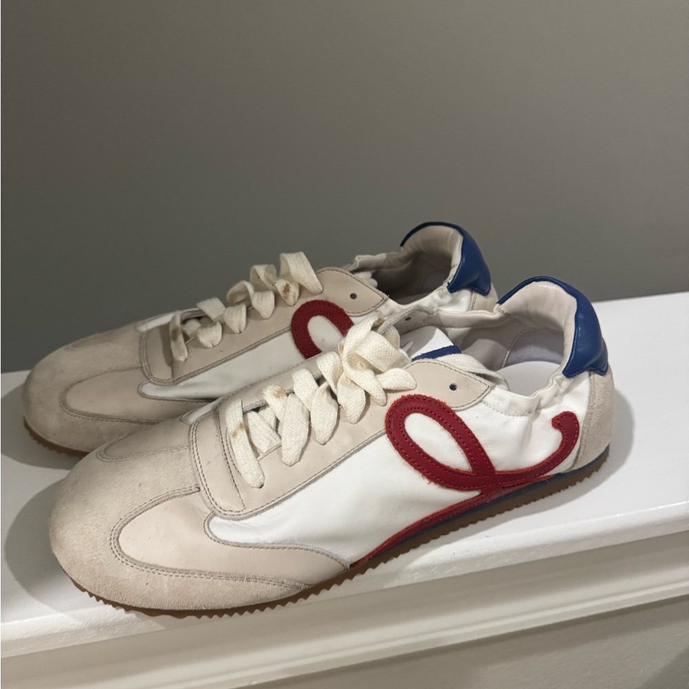 Loewe retro flow sneakers blue and red size 40